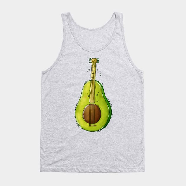 Avocado Guitar Tank Top by Tania Tania